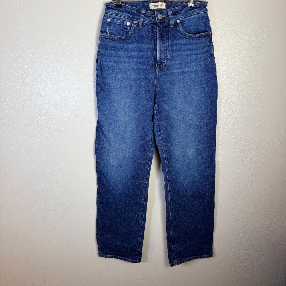 Madewell Women's 28x30 Curvy 90s Straight Jeans High Rise Medium Wash